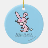 Farting is Fun Keramisch Ornament (Achterkant)