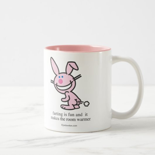Farting is Fun Tweekleurige Koffiemok (Rechts)