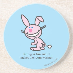 Farting is Fun Zandsteen Onderzetter