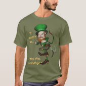 Farting Leprechaun Funny Irish T-shirt (Voorkant)