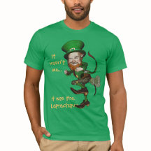 Farting Leprechaun Funny Irish T-shirt