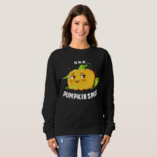 Farting Pumpkin Fart Pumpkin Spice Joke Trui (Voorkant volledig)