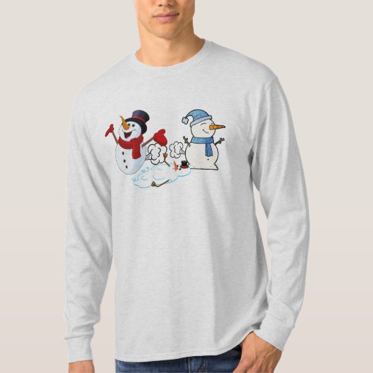 Farting Snowmen T-shirt (Voorkant)