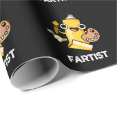Fartist Funny Artist Pun Dark BG Cadeaupapier (Rol Hoek)