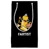 Fartist Funny Artist Pun Dark BG Klein Cadeauzakje (Voorkant)