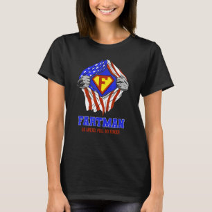 Fartman gaat naar mijn vinger, Amerikaanse vlag, F T-shirt