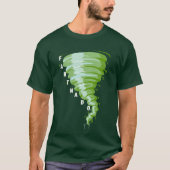 Fartnado Groene Gas Tornado Donker gekleurde Unise T-shirt (Voorkant)