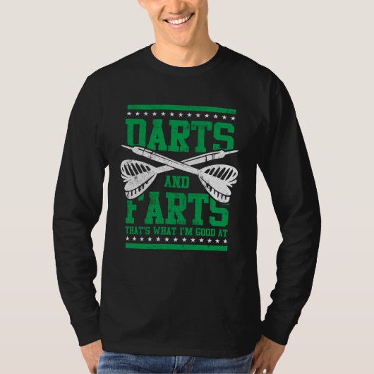 Farts and Darts  Dart Player  for Men Great Game T-shirt (Voorkant)