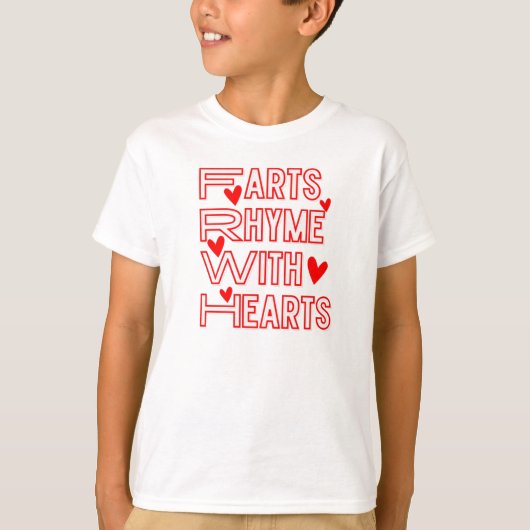 Farts Rhyme with Farts T-shirt (Voorkant)