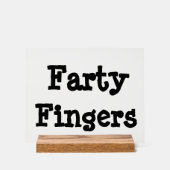 Farty Fingers Acryl Bord (Voorkant)