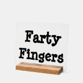 Farty Fingers Acryl Bord (Hoek)