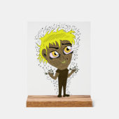 Farty Fingers Chibi Acryl Bord (Voorkant)