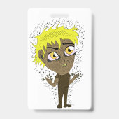 Farty Fingers Chibi Badge (Achterkant)