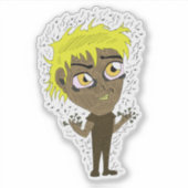 Farty Fingers Chibi Sticker (Voorkant)