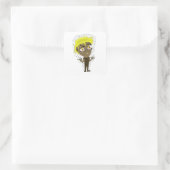Farty Fingers Chibi Vierkante Sticker (Tas)