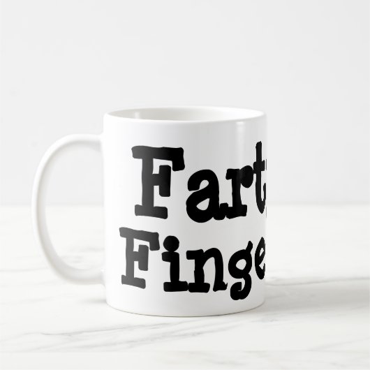 Farty Fingers Koffiemok (Links)