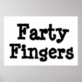 Farty Fingers Poster (Voorkant)
