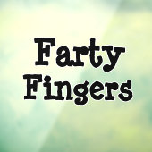 Farty Fingers Raamsticker (Vel 3)
