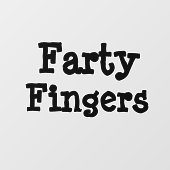 Farty Fingers Raamsticker (Vel)