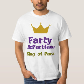 Farty McFartface - King of Farts T-shirt