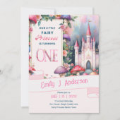 Farty Princess 1e verjaardag sprookje Fairycore Kaart (Voorkant)