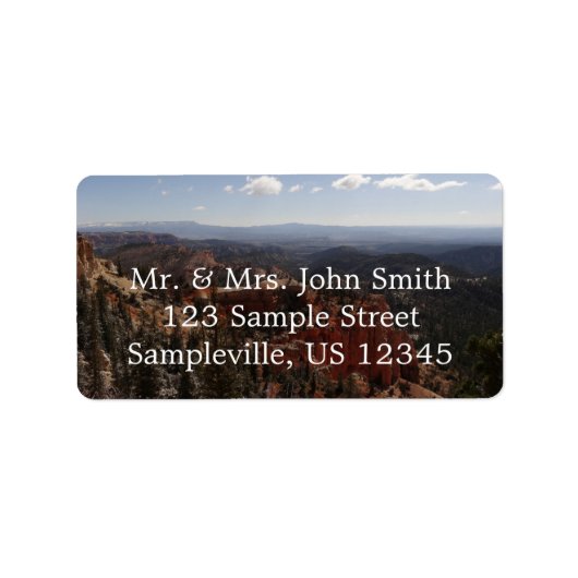 Farview Point in Bryce Canyon National Park Etiket (Voorkant)