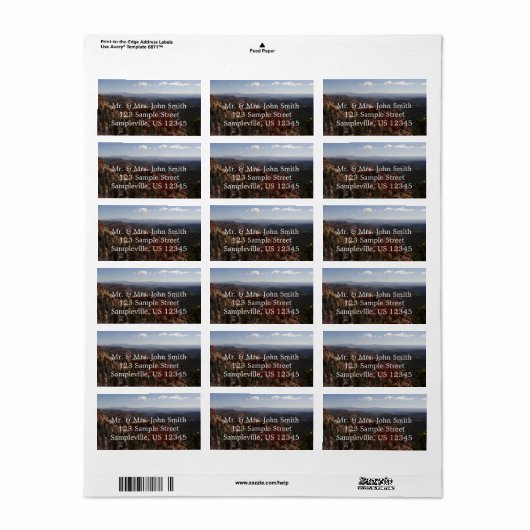 Farview Point in Bryce Canyon National Park Etiket (Full Sheet)