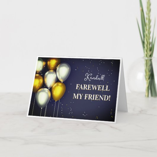 Farwell Friend Wenskaart Kaart (Voorkant)