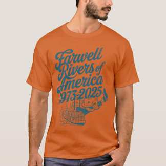 Farwell Rivers of America 19732025 Vintage Vervorm T-shirt