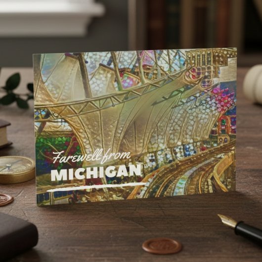 Farwell van Michigan Briefkaart