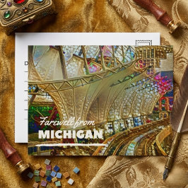 Farwell van Michigan Briefkaart