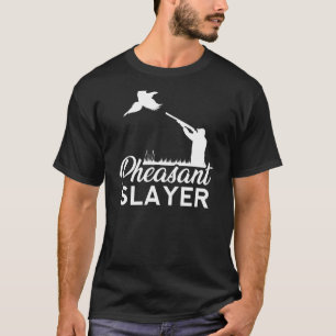Fasant Slayer Hunter Bird Plucking Retro T-shirt