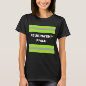 Fasching Kostüm Kinder Feuerwehr Frau Karneval T-shirt (Voorkant)