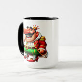 Faschingsprinz lange Nase - Fasching Karneval Mok (Voorkant links)