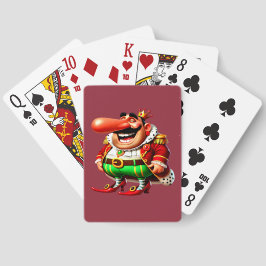 Faschingsprinz lange Nase - Fasching Karneval Pokerkaarten