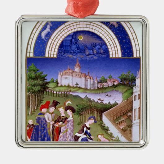 Fascimile of April' Metalen Ornament (Voorkant)