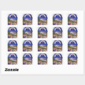 Fascimile of April' Vierkante Sticker (Vel)