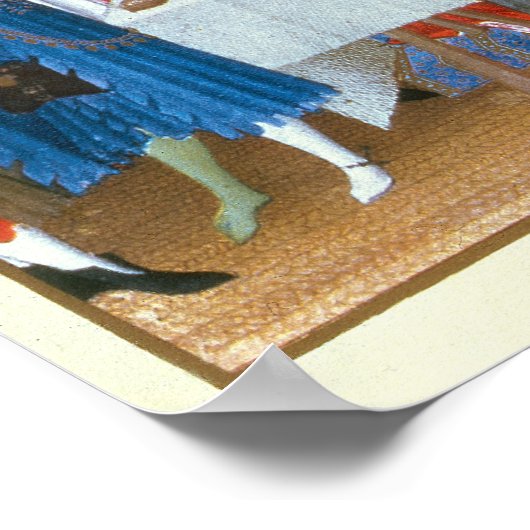 Fascimile of January: banquet scene Poster