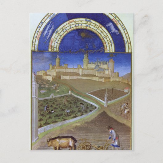 Fascimile of March: Peasants at Work Briefkaart (Voorkant)
