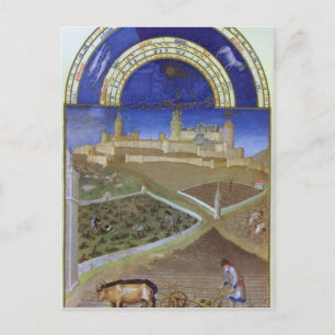 Fascimile of March: Peasants at Work Briefkaart