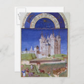 Fascimile of September: oogstdruiven Briefkaart (Voorkant / Achterkant)