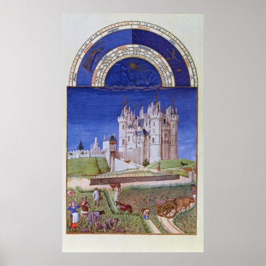 Fascimile of September: oogstdruiven Poster (Voorkant)