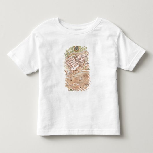 Fascimile van een plan van Le Havre Kinder Shirts (Voorkant)