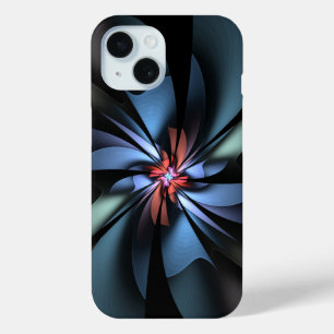 Fascinatie Lichtblauw Abstract iPhone 15 Case