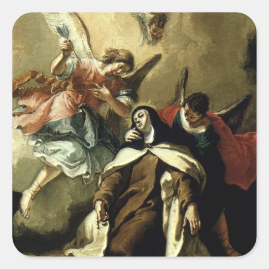 Fascinatie van St Therese - Fontebasso Vierkante Sticker (Voorkant)