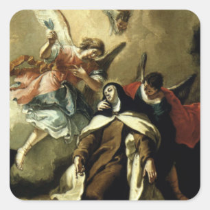 Fascinatie van St Therese - Fontebasso Vierkante Sticker