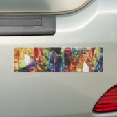 "Fascination" Aquarel van Kunstglas Bumpersticker (Op auto)
