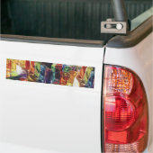 "Fascination" Aquarel van Kunstglas Bumpersticker (Op Truck)