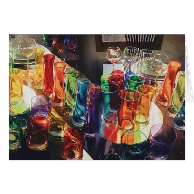 "Fascination" Art Glass still Life (Voorkant Horizontaal)