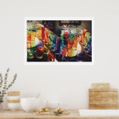 "Fascination" Waterverf van kunstglas Poster (Keuken)